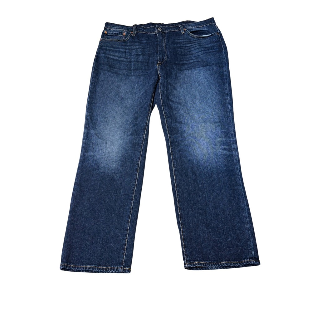 Levis Premium Big E 541 Athletic‎ Taper Mens Jeans Dark Wash Blue 40x28 Actual